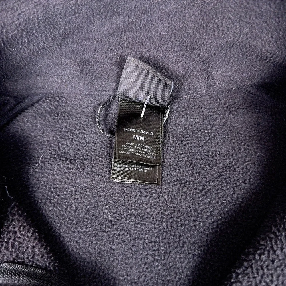 The North Face Mens Full Zip Fleece Jacket Black Medium Zip In Compatible